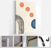 Abstract Illustration in Minimal Style for Wall Decoration Background. Mid century modern minimalist art print - Modern Art Canvas - Vertical - 1874434306 - 115*75 Vertical