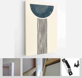 Mid Century Modern Design. A trendy set of Abstract Hand Painted Illustrations for Wall Decoration, Social Media Banner, Brochure Cover Design - Modern Art Canvas - Vertical - 1952