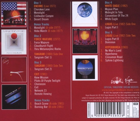 Tangerine Dream - The Virgin Years (1977-1983) (5 CD)