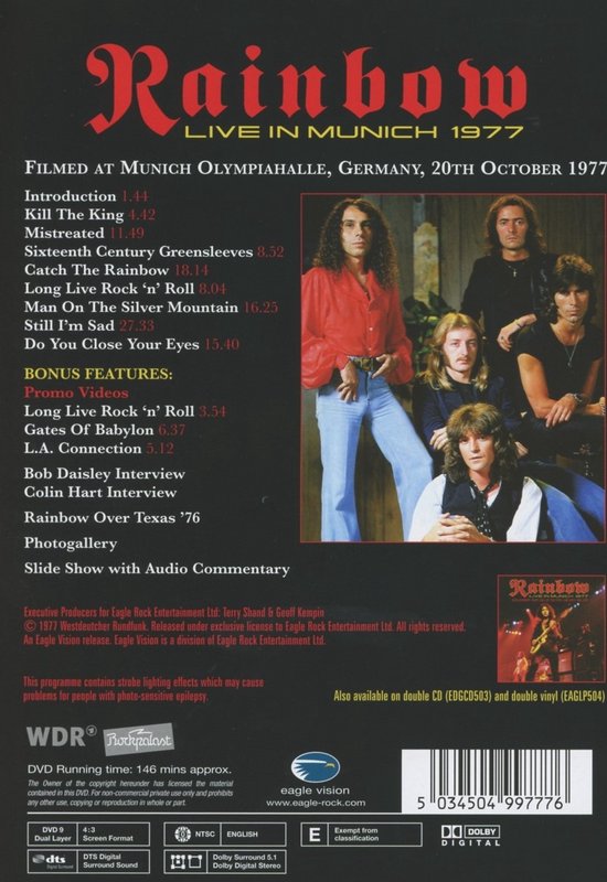 Rainbow - Live In Munich 77 (DVD)