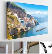 Amalfi cityscape on the coastline of the Mediterranean Sea, Italy - Modern Art Canvas - Horizontal - 759048709 - 40*30 Horizontal