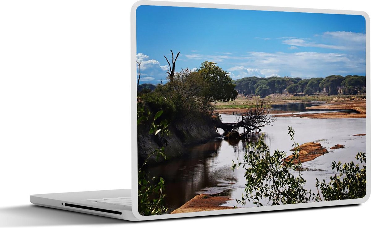 Afbeelding van product SleevesAndCases  Laptop sticker - 10.1 inch - Blauwe hemel boven het Tanzaniaanse nationaal park Ruaha