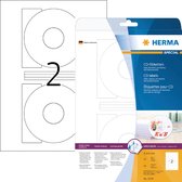 Huismerk Herma 5079 CD/DVD Etiket 116mm Wit - 50 etiketten