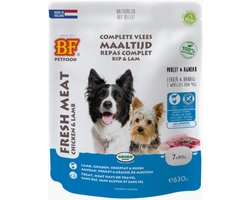 8x BF Petfood Vleesvoeding Lam - Rijst 7 x 90 gr