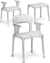 Etac Swift Douchestoel - Swift douchekruk Lagoon Green zonder armsteunen en rugleuning - Comfort Hulpmiddel - Veilig baden en douchen