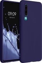 kwmobile telefoonhoesje voor Huawei P30 - Hoesje voor smartphone - Back cover in deep ocean
