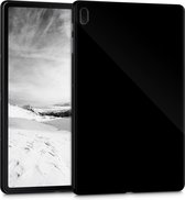 kwmobile hoes geschikt voor Samsung Galaxy Tab S7 FE - Siliconenhoes voor tablet in zwart - Tablet cover