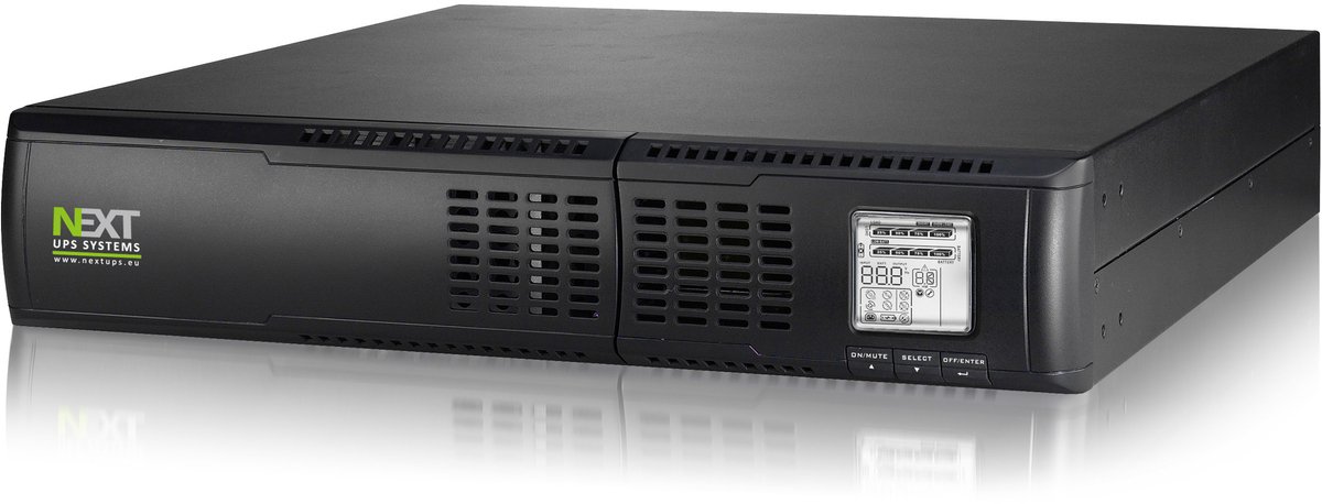 NEXT UPS Systems Mantis 1500 RT2U Line-interactive 1,5 kVA 1200 W 8 AC-uitgang(en)