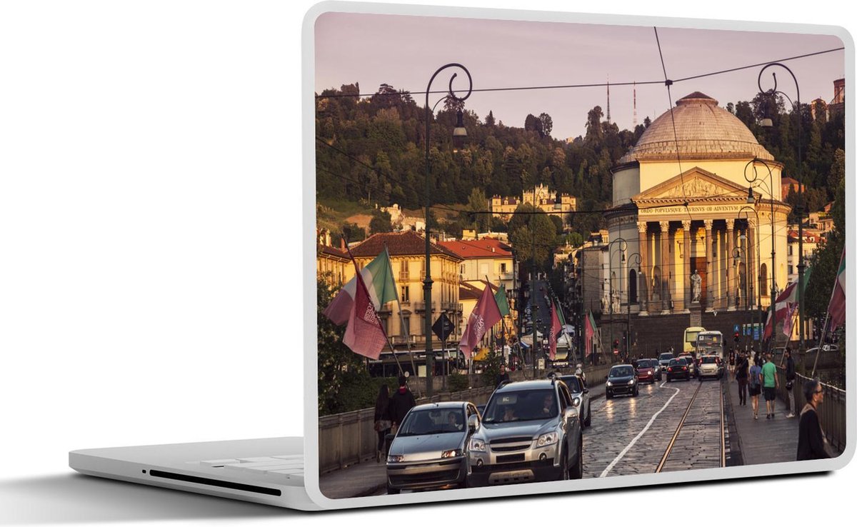 Afbeelding van product SleevesAndCases  Laptop sticker - 10.1 inch - Weg - Turijn - Zonsondergang