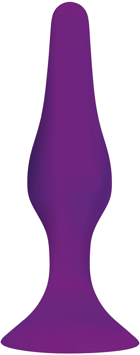 Goedkoopste Buttplug met zuignap 11,5 cm - paars