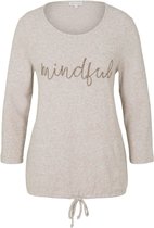 Tom Tailor shirt Beige Gemêleerd-S
