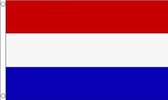 2x stuks mini vlag Nederland 60 x 90 cm - Versiering/decoratie