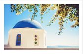 Walljar - Griekenland - Fira - Muurdecoratie - Canvas schilderij