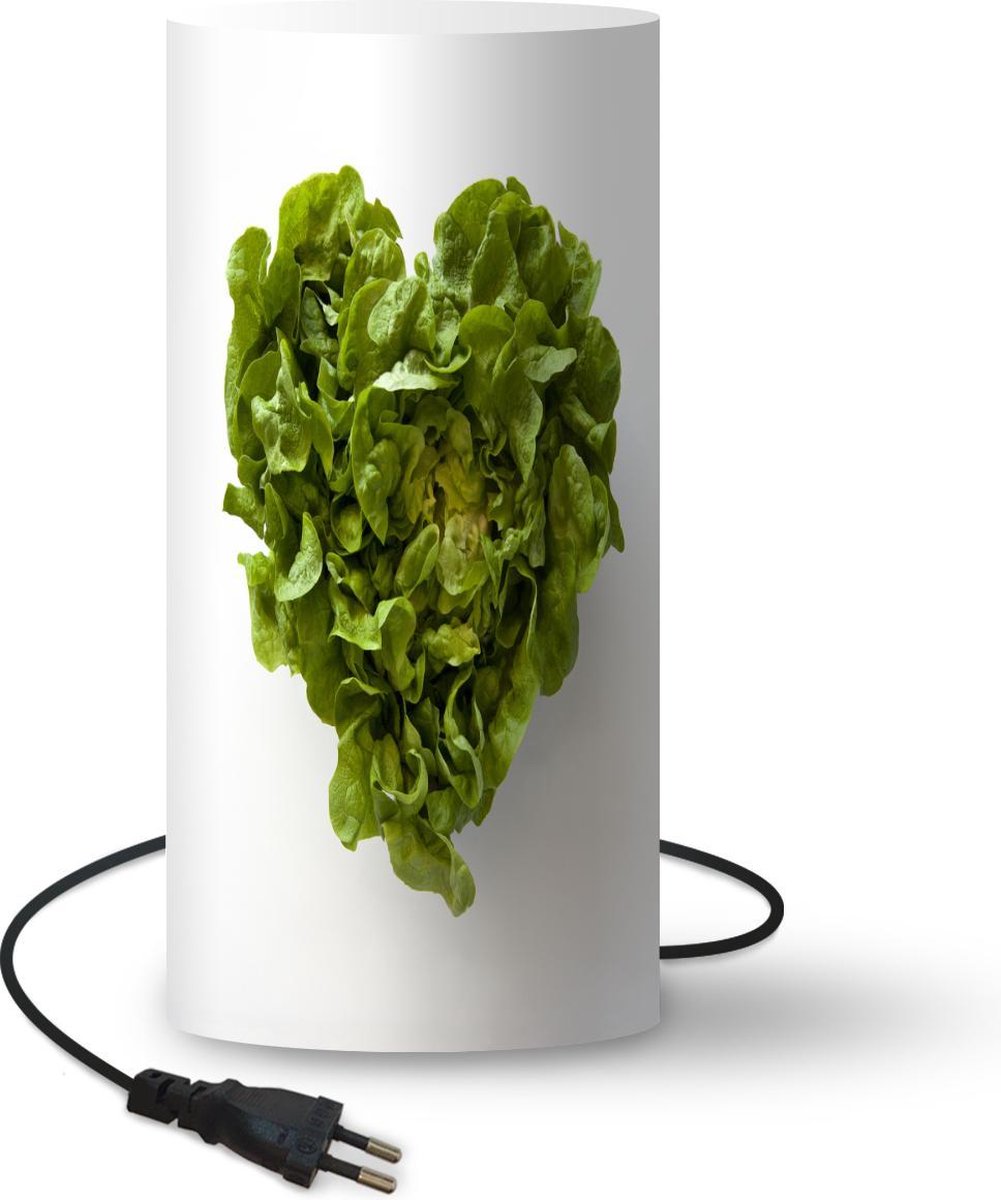 Lamp - Nachtlampje - Tafellamp slaapkamer - Sla neergelegd in de vorm van een hartje - 54 cm hoog - Ø24.8 cm - Inclusief LED lamp