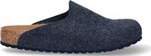 Birkenstock Amsterdam Pantoffels Navy Regular-fit |  Blauw | Vilt | Maat 40