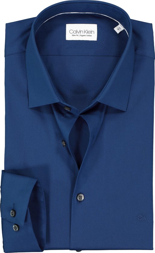 Chemise calvin klein bleu sale