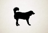 Akbash - Silhouette hond - S - 45x52cm - Zwart - wanddecoratie