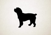 Cockapoo - Silhouette hond - S - 45x50cm - Zwart - wanddecoratie