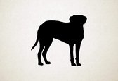 Mastador - Silhouette hond - L - 75x82cm - Zwart - wanddecoratie