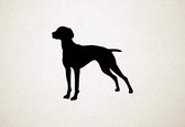 Vizsla - Silhouette hond - L - 75x81cm - Zwart - wanddecoratie