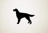 Ierse Setter - Silhouette hond - S - 39x55cm - Zwart - wanddecoratie
