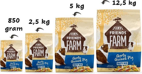 Tiny Friends Farm - Tiny Friends Farm - Tiny Friends Farm - Gerty Guinea Pig Tasty Mix - Cavia-voer - - 1pce
