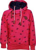 Kindertrui fuchsia pootafdruk | Maat 116/ 6Y