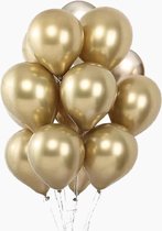 10 x metallic ballon goud