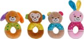 Zacht ratelspeeltje DKD Home Decor Polyester (10 x 6 x 20 cm) (4 pcs)