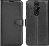 Sony Xperia Pro-I Hoesje - MobyDefend Kunstleren Wallet Book Case - Zwart - GSM Hoesje - Telefoonhoesje Geschikt Voor Sony Xperia Pro-I