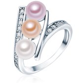 Valero Pearls Parel ring Sterling zilver Gekweekte zoetwaterparels wit