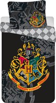 Harry Potter Dekbedovertrek Zweinstein - Eenpersoons - 140  x 200 cm - Katoen