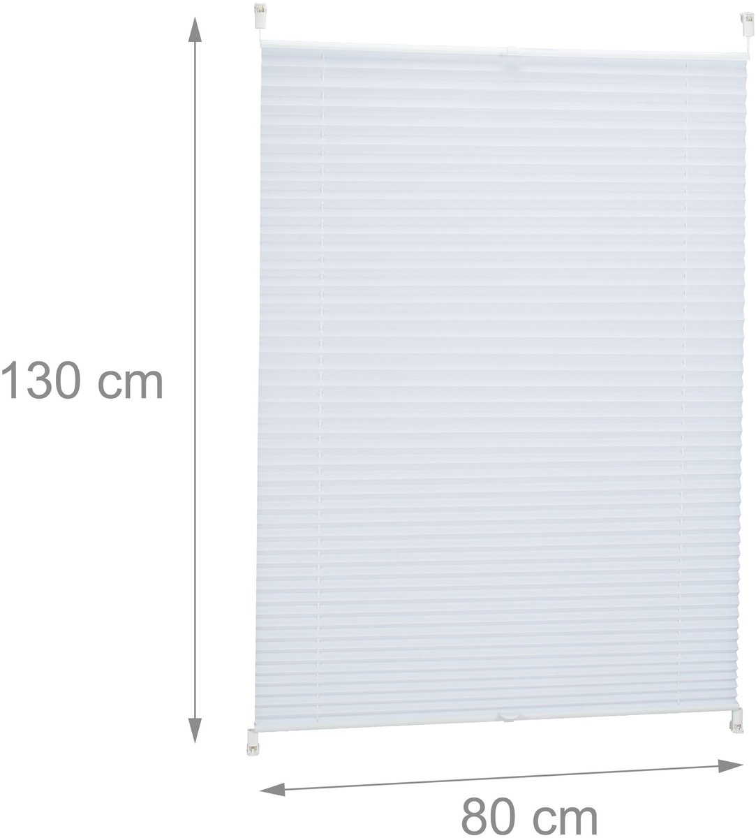 Plisségordijn - 80x130 cm - zonder boren – foto 2
