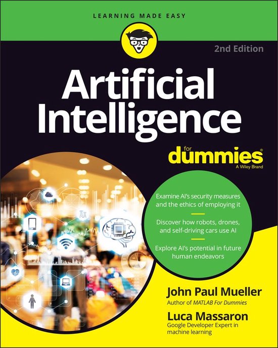 Boek cover Artificial Intelligence For Dummies van John Paul Mueller