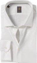 Jacques Britt overhemd - Como custom fit - satijnbinding - ecru - Strijkvriendelijk - Boordmaat: 41
