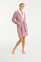 Promise - Badjas Jacquard Roze - maat XL - Roze