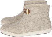 Vilten herenslof High Boots light grey Colour:Lichtgrijs/ Ecru Size:42