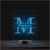 Led Lamp Met Naam - RGB 7 Kleuren - Marjolein