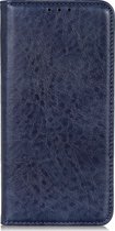 Samsung Galaxy S22 Ultra Hoesje - Mobigear - Cowboy Serie - Kunstlederen Bookcase - Blauw - Hoesje Geschikt Voor Samsung Galaxy S22 Ultra