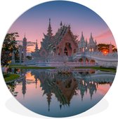 WallCircle - Wandcirkel ⌀ 60 - Thaise tempel - Ronde schilderijen woonkamer - Wandbord rond - Muurdecoratie cirkel - Kamer decoratie binnen - Wanddecoratie muurcirkel - Woonaccessoires