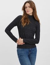 Vero Moda VMCHILL LS HIGHNECK BLOUSE - Dark Grey Dark Grey