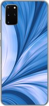 Geschikt voor Samsung Galaxy S20 Plus hoesje - Blauw - Abstract - Design - Siliconen Telefoonhoesje