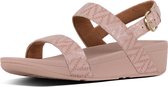 FitFlop™ Lottie™ Chevron-Suede Sandal Oyster Pink - Maat 39