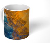 Mok - Weergave van een mix penseelstreken - 350 ML - Beker