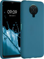 kwmobile telefoonhoesje voor Nokia G20 / G10 - Hoesje voor smartphone - Back cover in mat petrol