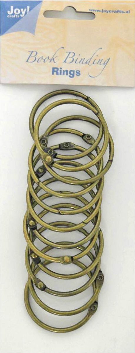 Joy!Crafts Boekbinders ringen - 45mm - 12 stuks - antiek koper