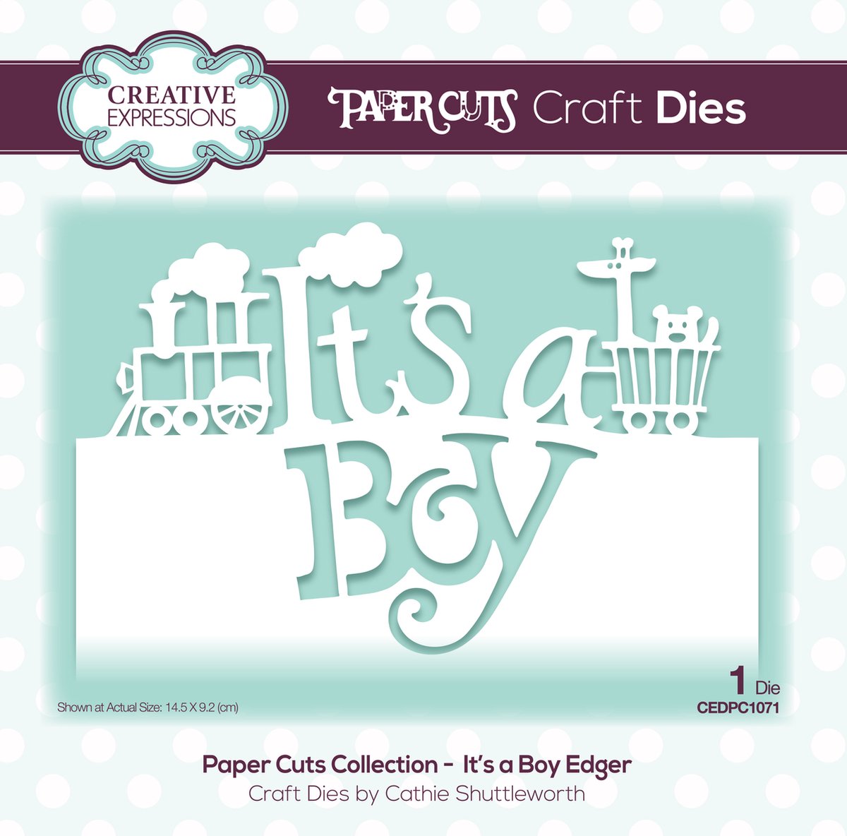 Creative Expressions • Paper cuts it's a boy edger