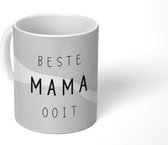Mok - Koffiemok - Spreuken - Quotes Beste Mama Ooit - Best mom - Moederdag - Mama - zwart wit - Mokken - 350 ML - Beker - Koffiemokken - Theemok - Mok met tekst