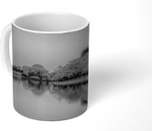 Mok - Zonsopkomt achter het Jefferson Memorial in Washington D.C. - zwart wit - 350 ML - Beker