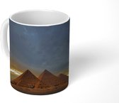 Mok - Schemering bij Piramides van Giza in Egypte - 350 ML - Beker